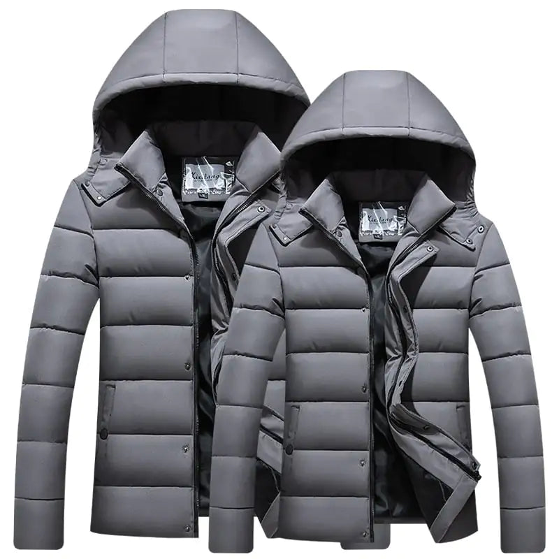 Couples Down Padded Jacket for Winter Casual Wear