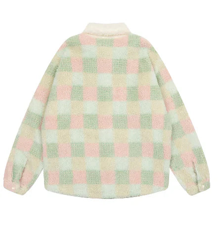 Plaid Fleece Jacket for Women - Warm Autumn Winter Wear