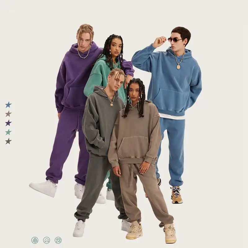 Washed Plush Hoodie for Autumn and Winter Wear