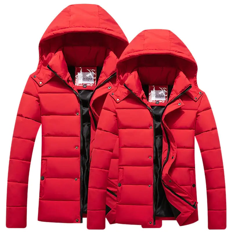 Couples Down Padded Jacket for Winter Casual Wear