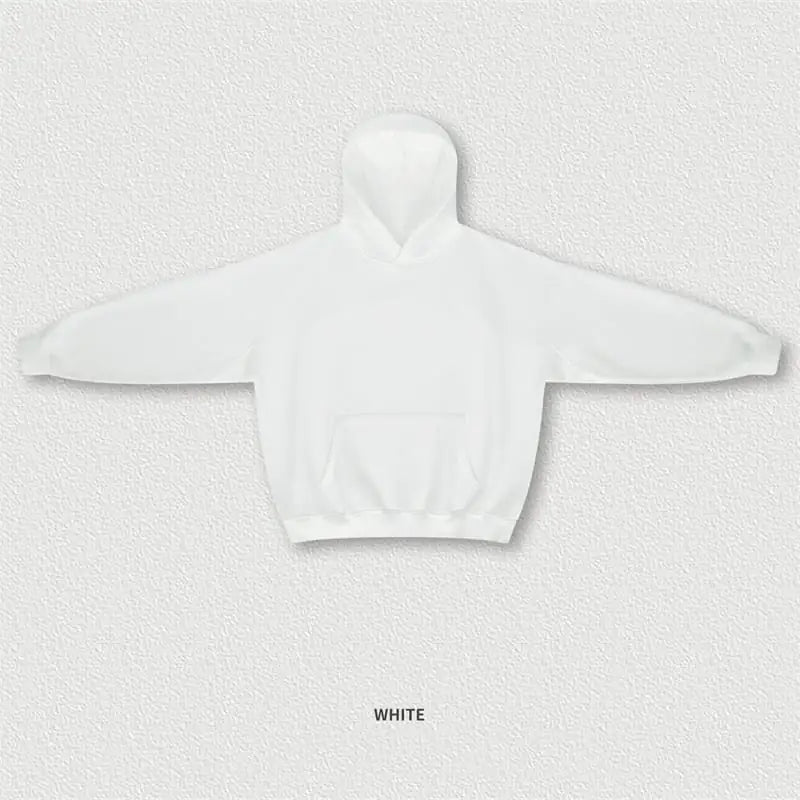 Washed Plush Hoodie for Autumn and Winter Wear