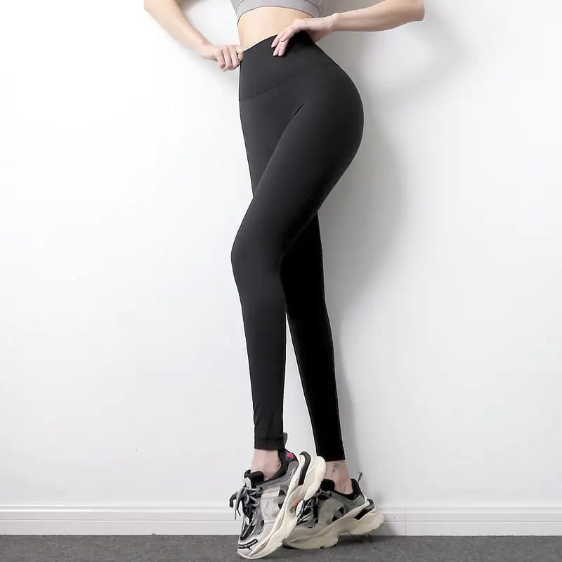 Nude High Waist Fitness Pants for Women - Yoga Wear